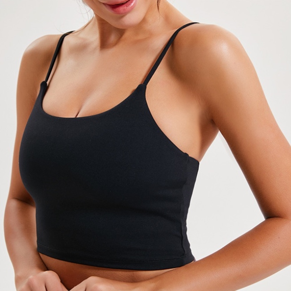 🆕 Black Cami Crop Top Bra Top